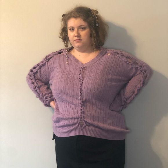 Purple Fairycore Custom Long Sleeve - Picture 3 of 8